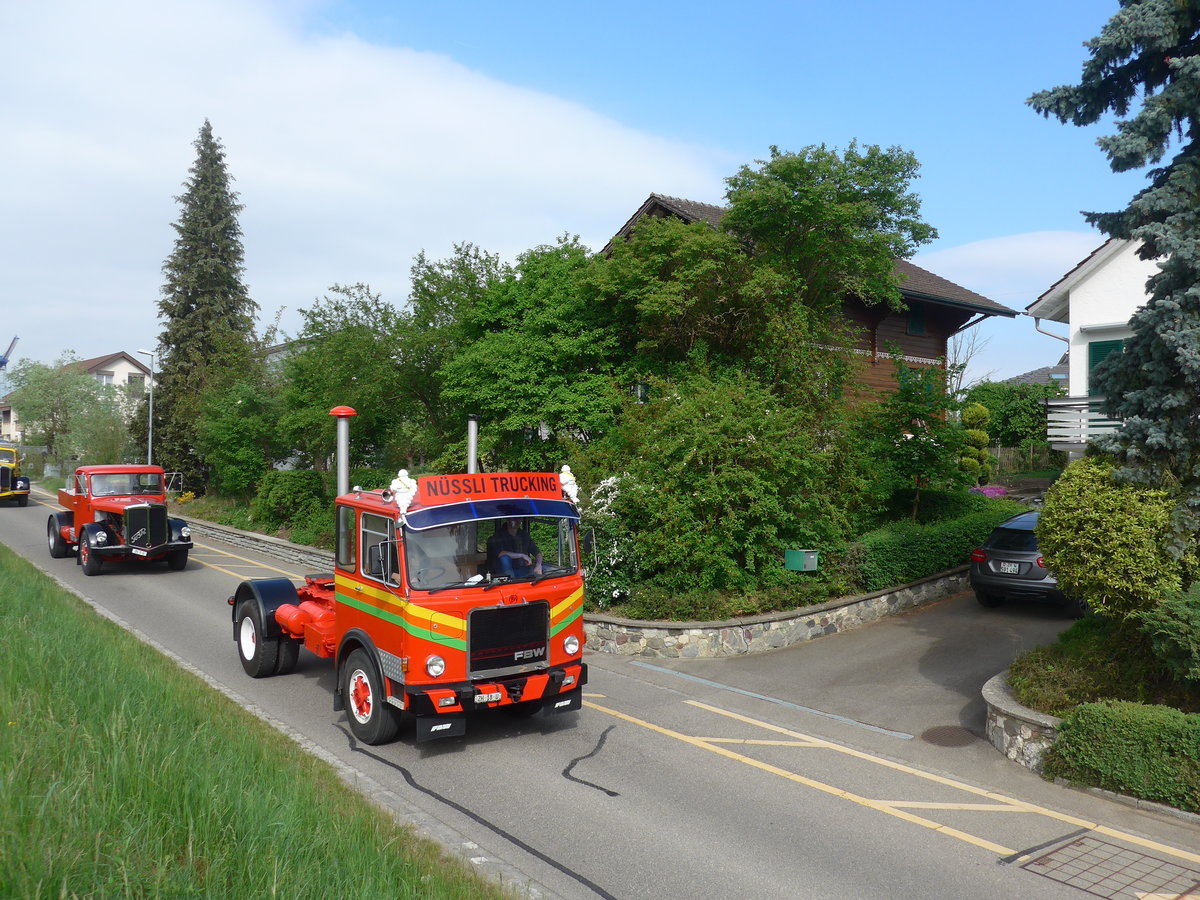 (192'494) - N�ssli, Agasul - ZH 18 U - FBW am 5. Mai 2018 in Attikon, Bahnstrasse