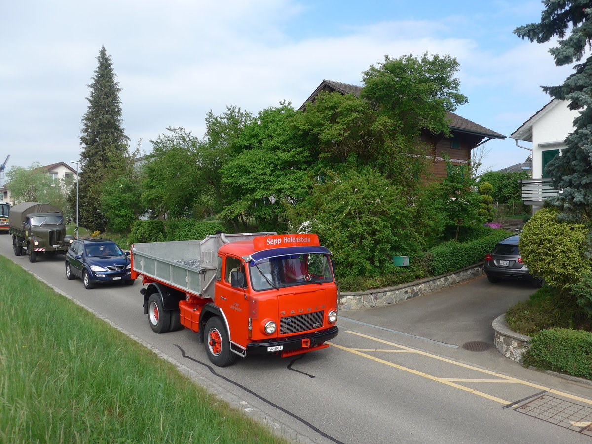 (192'525) - Holenstein, Bazenheid - SG 6003 - Saurer am 5. Mai 2018 in Attikon, Bahnstrasse