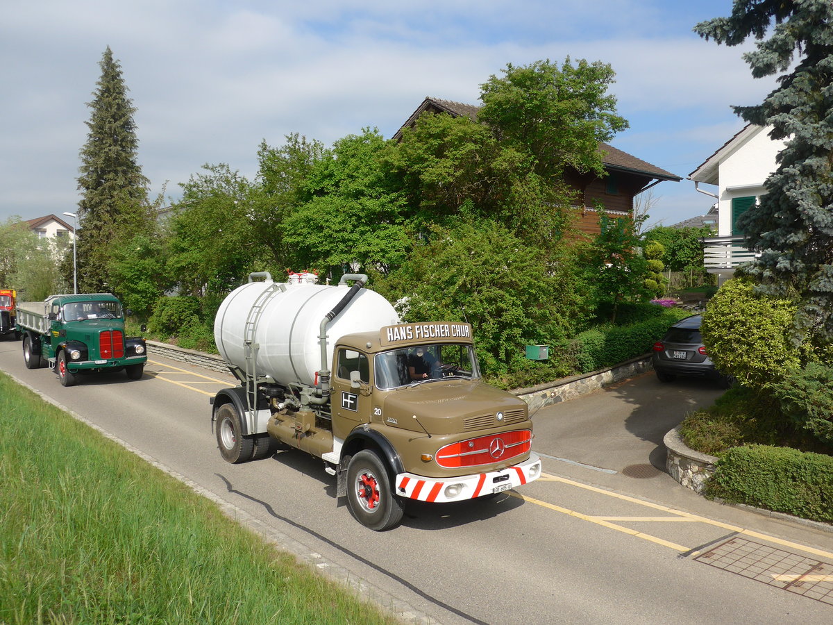 (192'530) - Fischer, Chur - Nr. 20/GR 605 U - Mercedes am 5. Mai 2018 in Attikon, Bahnstrasse