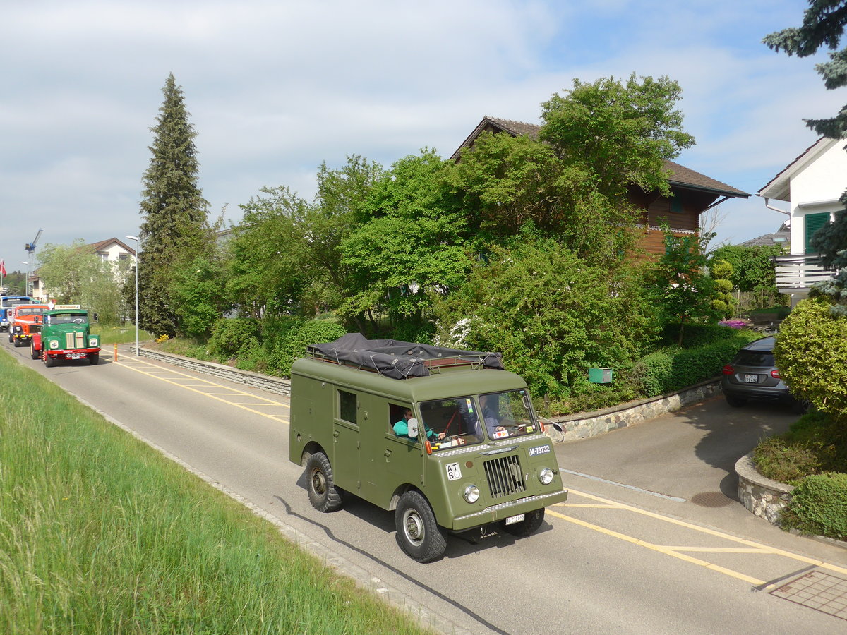 (192'539) - Mowag - AG 231'666 - am 5. Mai 2018 in Attikon, Bahnstrasse