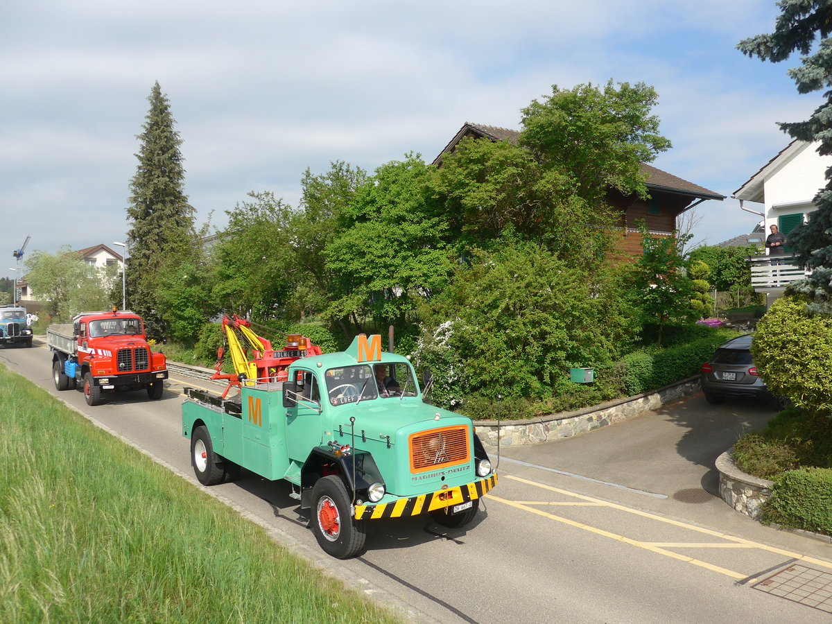 (192'544) - Mirgros - ZH 667 U - Magirus-Deutz am 5. Mai 2018 in Attikon, Bahnstrasse