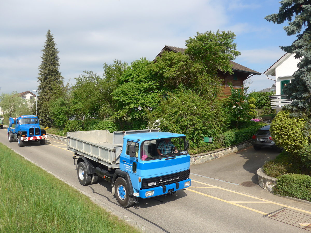 (192'551) - B�hlmann, Riggisberg - BE 671'494 - Magirus-Deutz am 5. Mai 2018 in Attikon, Bahnstrasse