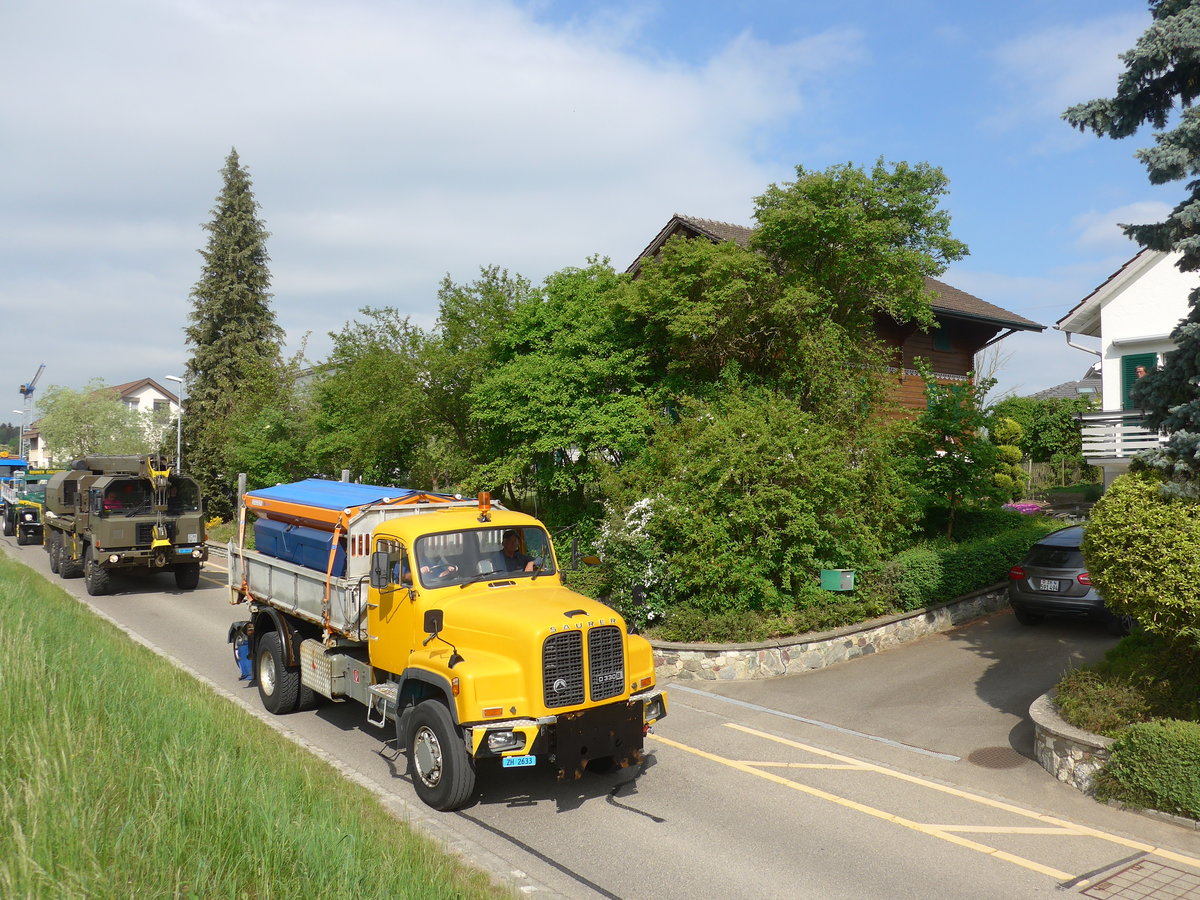 (192'555) - Saurer - ZH 2633 - am 5. Mai 2018 in Attikon, Bahnstrasse