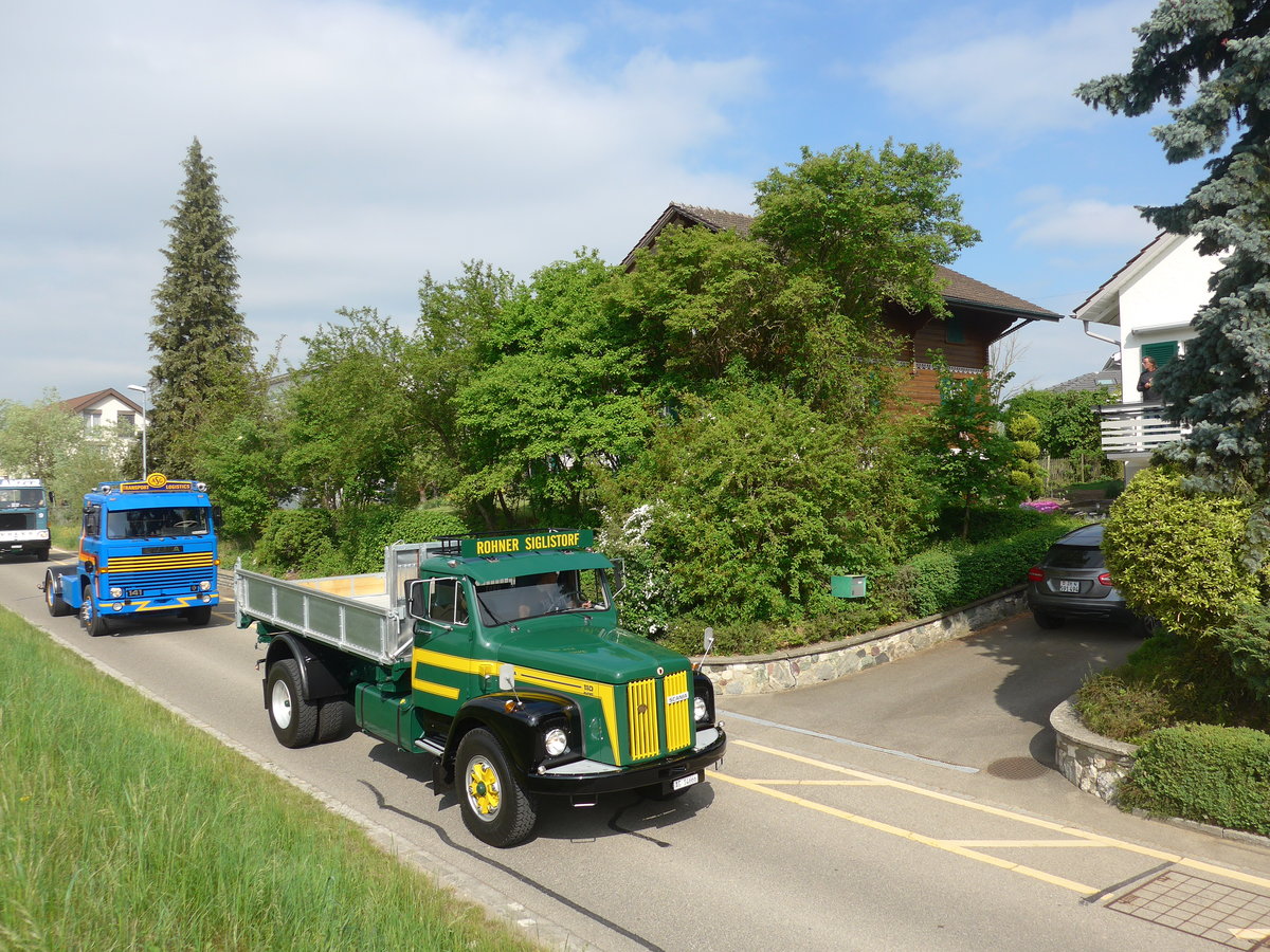 (192'557) - Rohner, Siglistorf - AG 14'666 - Scania am 5. Mai 2018 in Attikon, Bahnstrasse