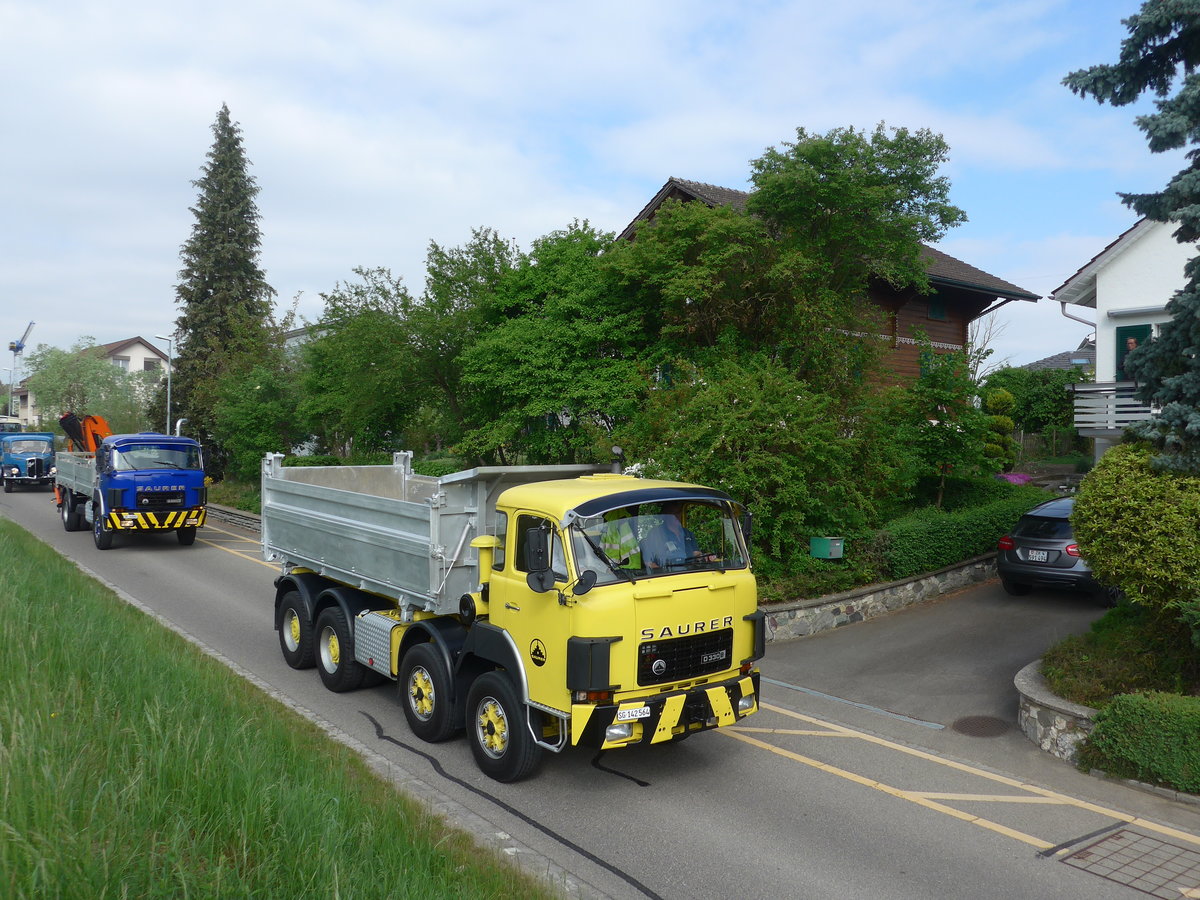 (192'563) - Saurer - SG 142'564 - am 5. Mai 2018 in Attikon, Bahnstrasse