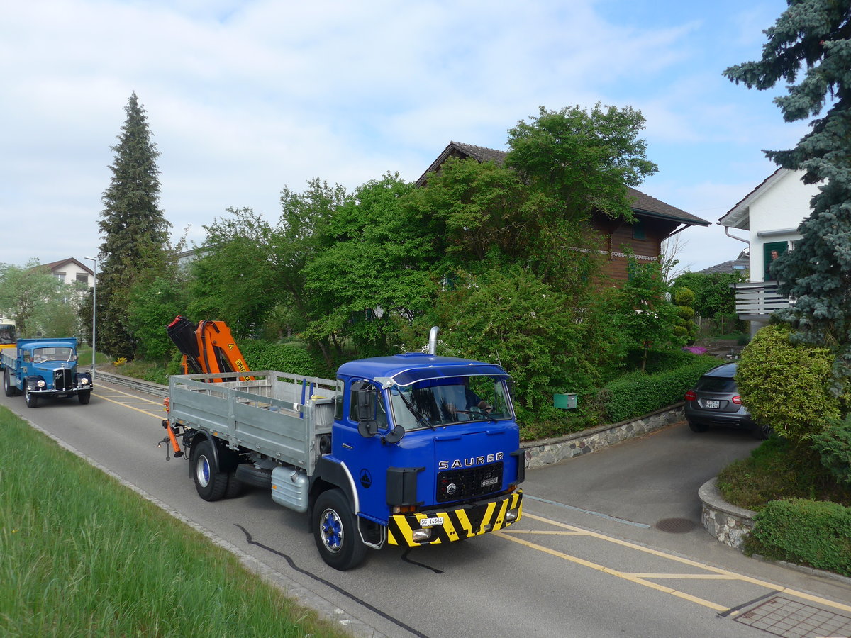 (192'564) - Saurer - SG 14'564 - am 5. Mai 2018 in Attikon, Bahnstrasse