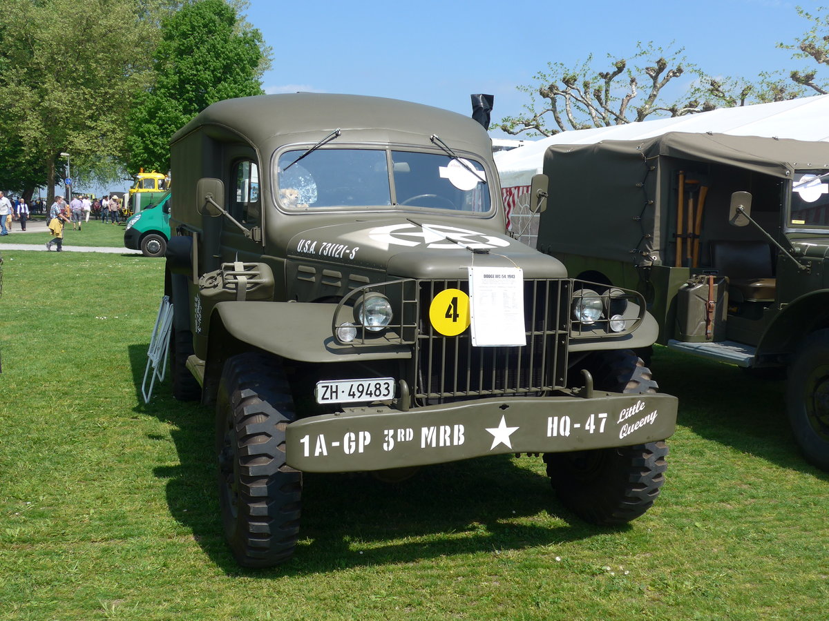 (192'645) - Dodge - ZH 49'483 - am 5. Mai 2018 in Arbon, Arbon Classics
