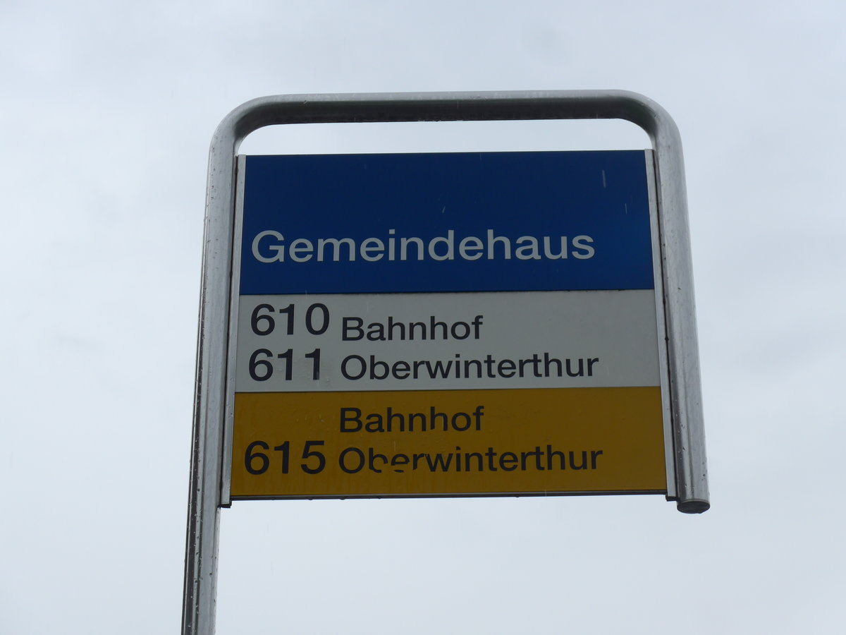 (192'958) - SW/PostAuto-Haltestelle - Wiesendangen, Gemeindehaus - am 10. Mai 2018