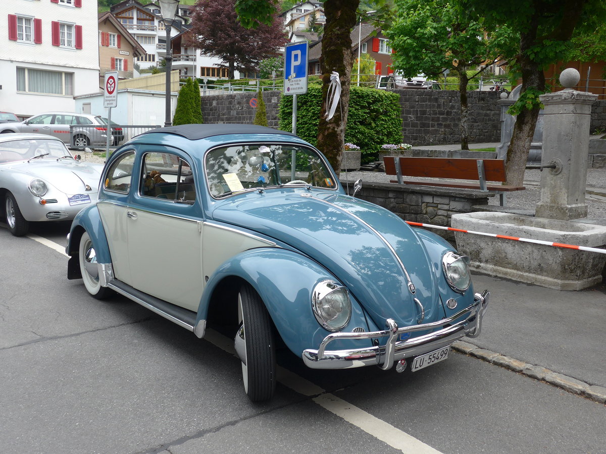 (193'205) - VW-K�fer - LU 55'499 - am 20. Mai 2018 in Engelberg, OiO
