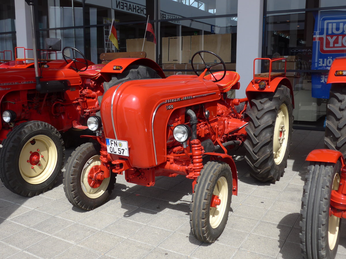 (193'396) - Porsche - FN-OL 57 - am 26. Mai 2018 in Friedrichshafen, Messe