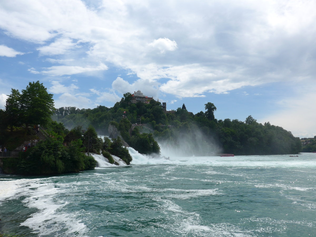 (193'969) - Der Rheinfall und Schloss Laufen am 10. Juni 2018 bei Neuhausen