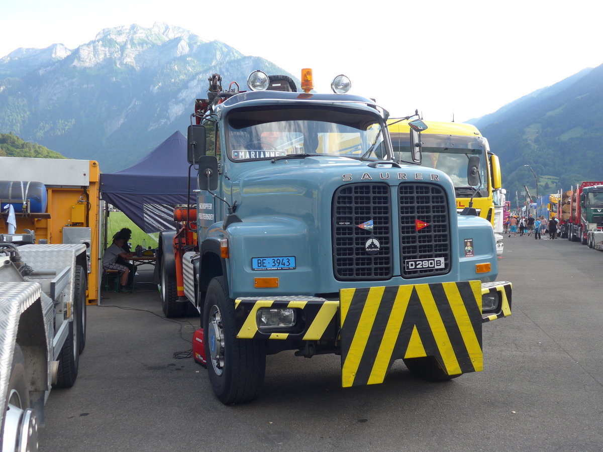 (194'304) - Schopfer, Feutersoey - Nr. 5/BE 3943 - Saurer am 23. Juni 2018 in Interlaken, Flugplatz