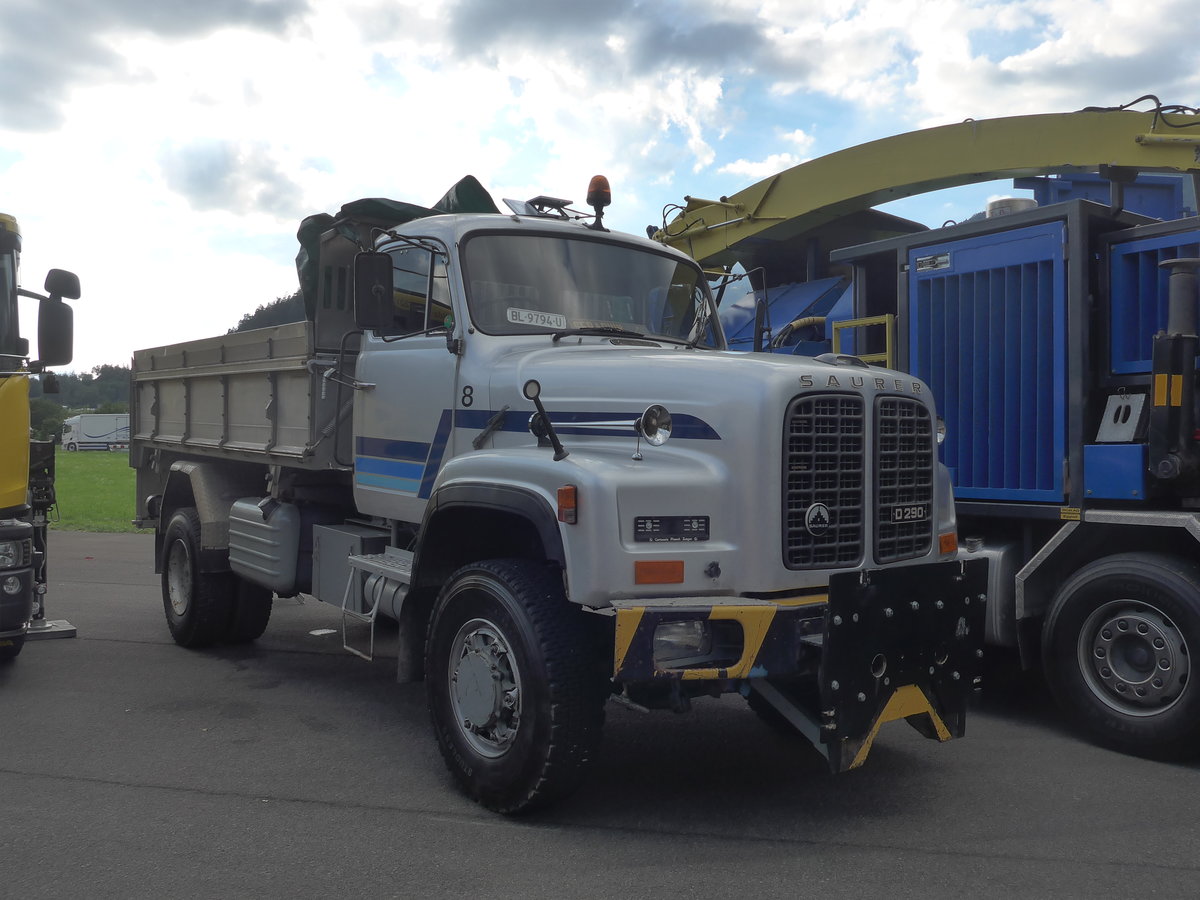 (194'309) - Saurer - Nr. 8/BL 9794 U - am 23. Juni 2018 in Interlaken, Flugplatz
