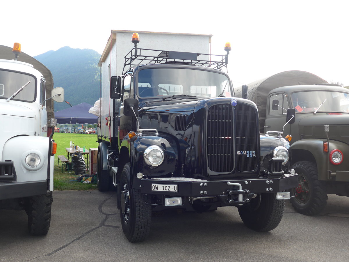 (194'323) - Saurer - OW 102 U - am 23. Juni 2018 in Interlaken, Flugplatz