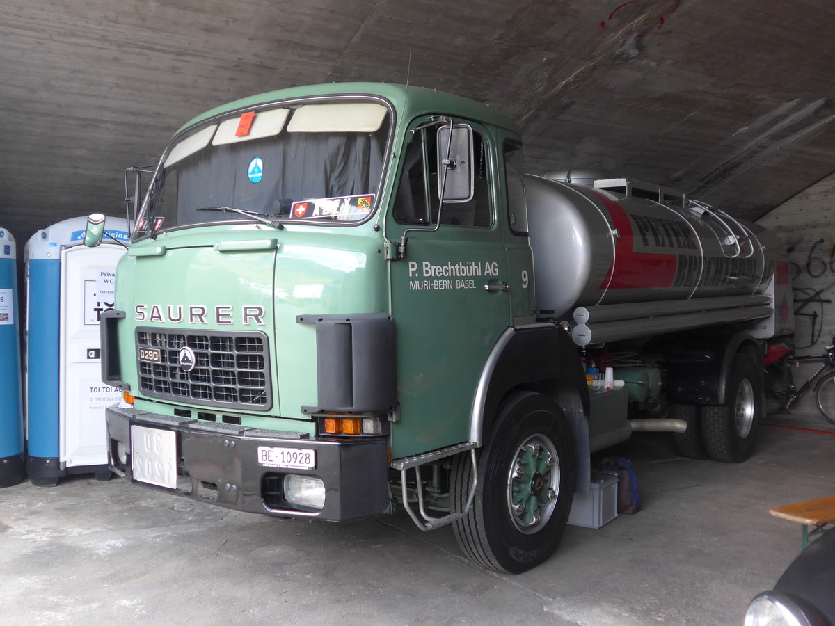 (194'328) - Brechtb�hl, Muri - Nr. 9/BE 10'928 - Saurer am 23. Juni 2018 in Interlaken, Flugplatz