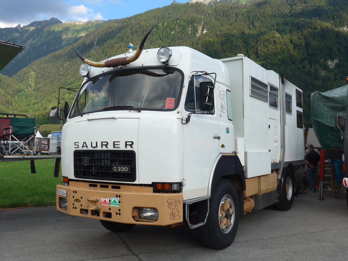 (194'335) - Saurer - TG 210'344 - am 23. Juni 2018 in Interlaken, Flugplatz