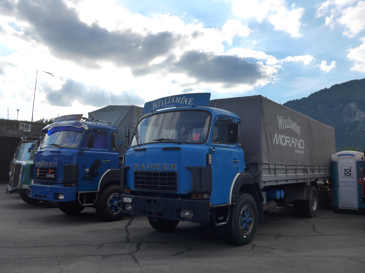 (194'336) - Williamine, Morand - VS 920'021 - Saurer am 23. Juni 2018 in Interlaken, Flugplatz