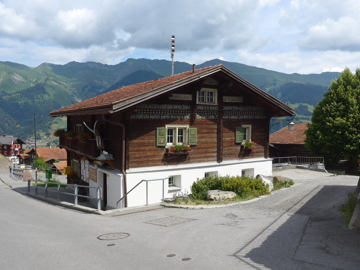 (194'833) - Die Gemeindeverwaltung am 15. Juli 2018 in Tschiertschen