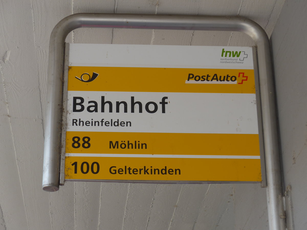(195'139) - PostAuto-Haltestelle - Rheinfelden, Bahnhof - am 23. Juli 2018