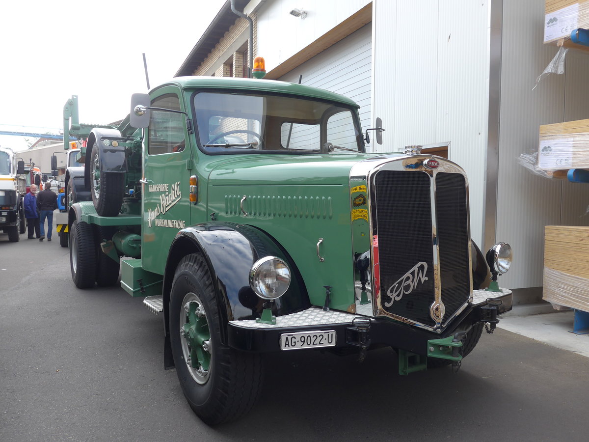 (195'346) - B�chli, W�renlingen - AG 9022 U - FBW am 5. Mai 2018 in Attikon, Wegm�ller