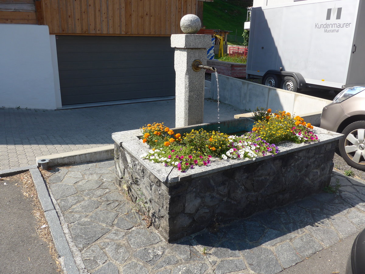 (195'395) - Brunnen am 1. August 2018 in Muotathal