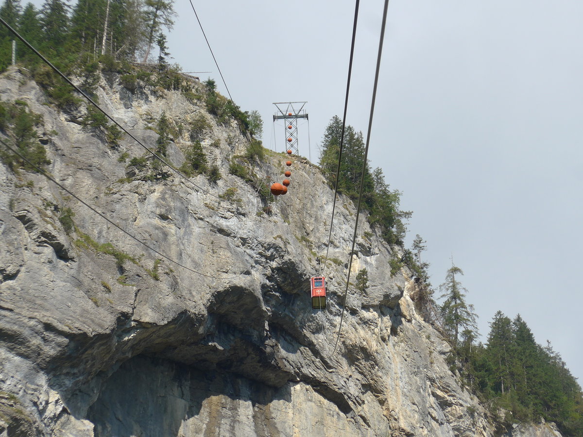 (195'951) - Luftseilbahn Kandersteg-Allmenalp - Nr. 2 - am 18. August 2018 bei Kandersteg