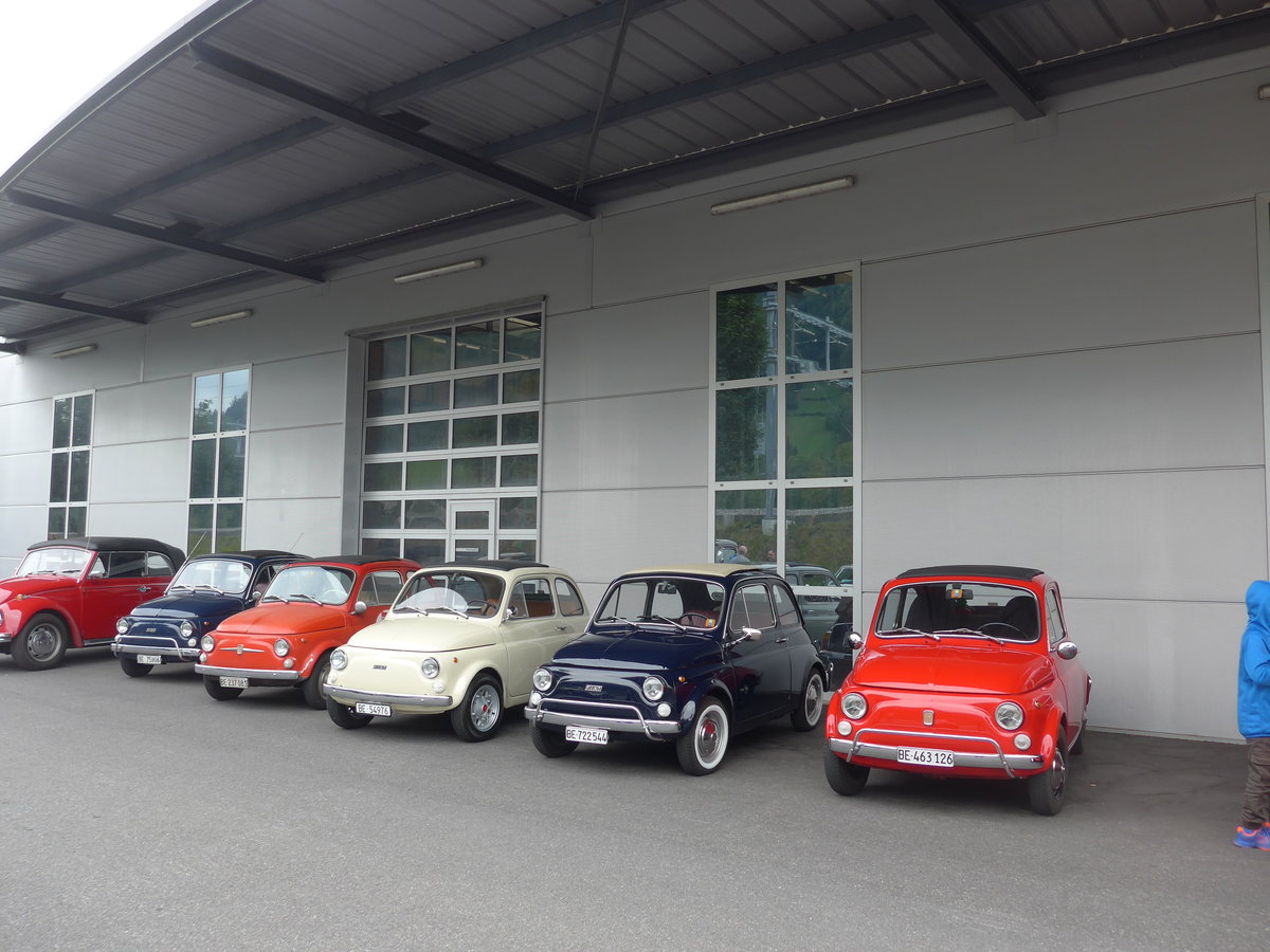 (196'428) - Fiat 500er-Parade am 2. September 2018 in Reichenbach