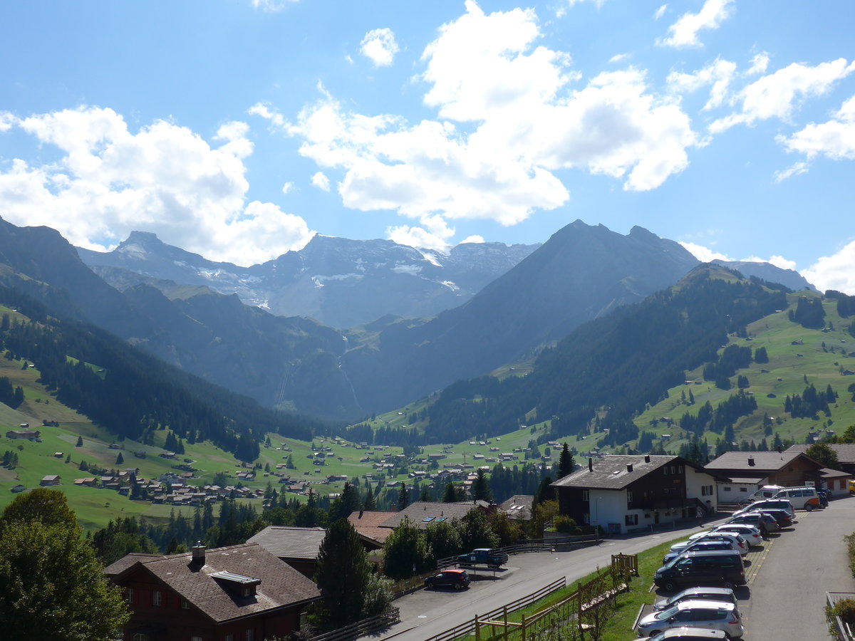(196'640) - Steghorn, Wildstrubel und Fitzer am 9. September 2018 vom Schlegeli bei Adelboden aus