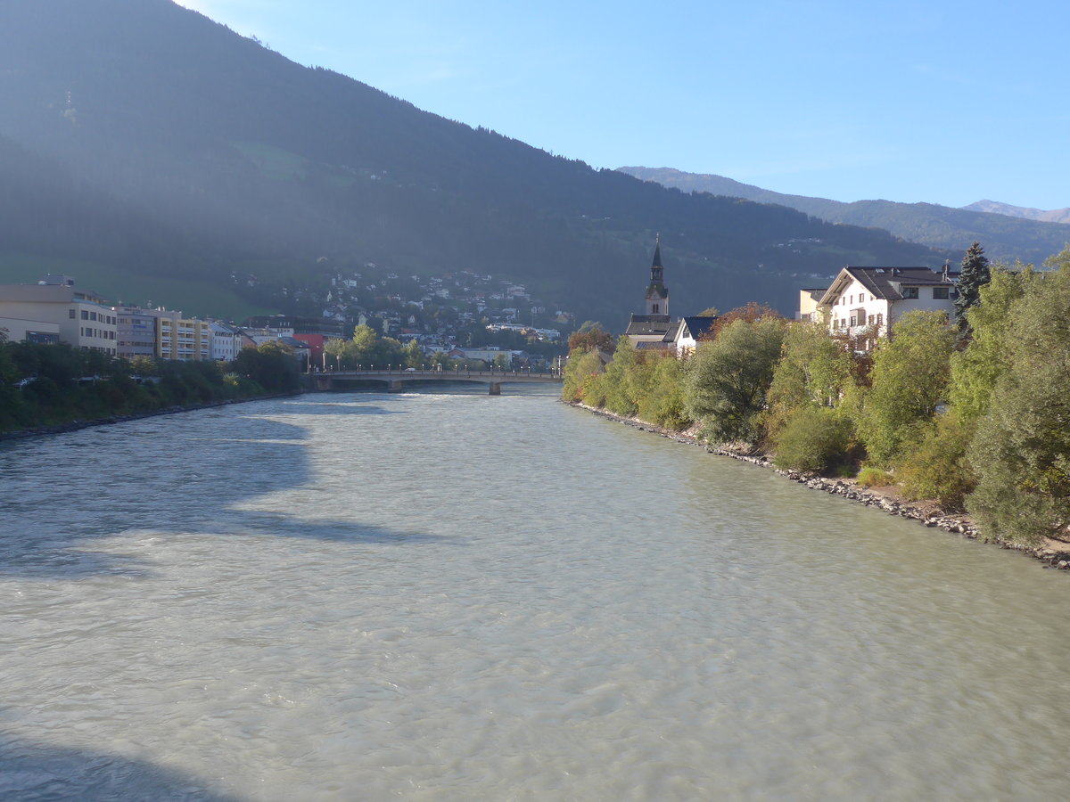 (196'885) - Der Inn am 12. September 2018 bei Schwaz