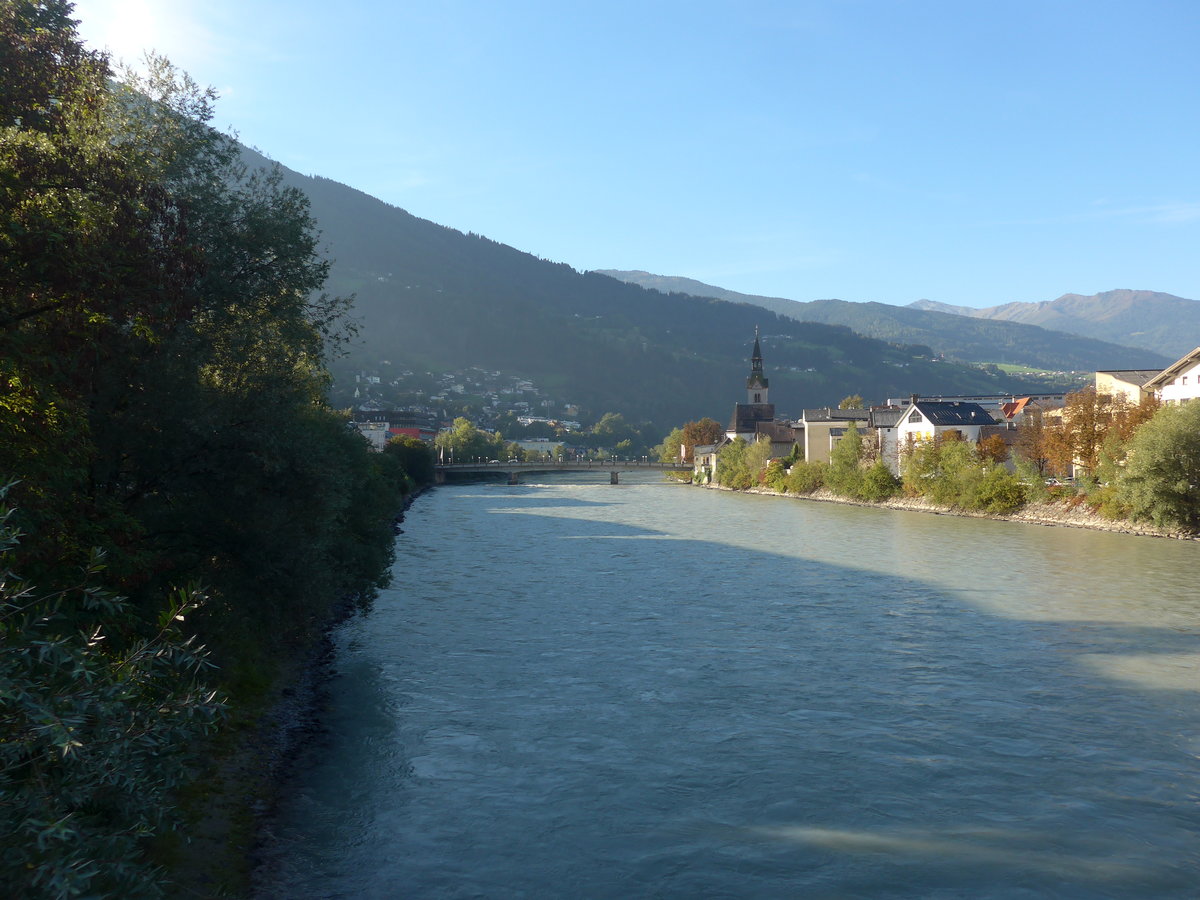 (196'886) - Der Inn am 12. September 2018 bei Schwaz