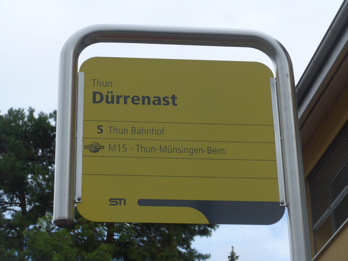 (197'959) - STI-Haltestelle - Thun, D�rrenast - am 24. September 2018