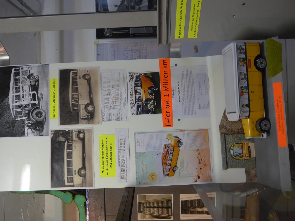 (198'023) - Die  kleine Postwagen -Geschichte am 30. September 2018 in Bellach, Hess