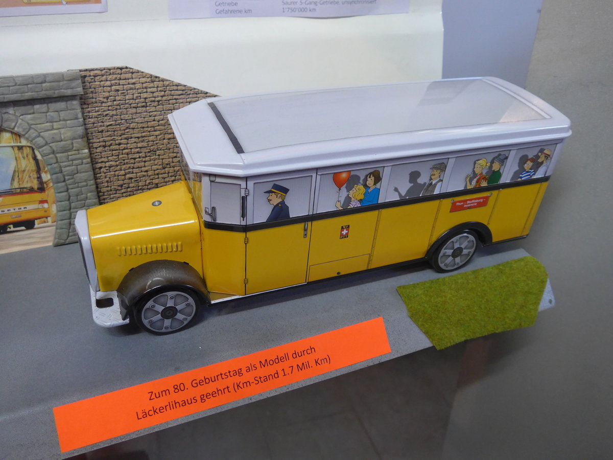 (198'024) - L�ckerli-Hus Model - Teuffenthal-Eriz Postauto - am 30. September 2018 in Bellach, Hess