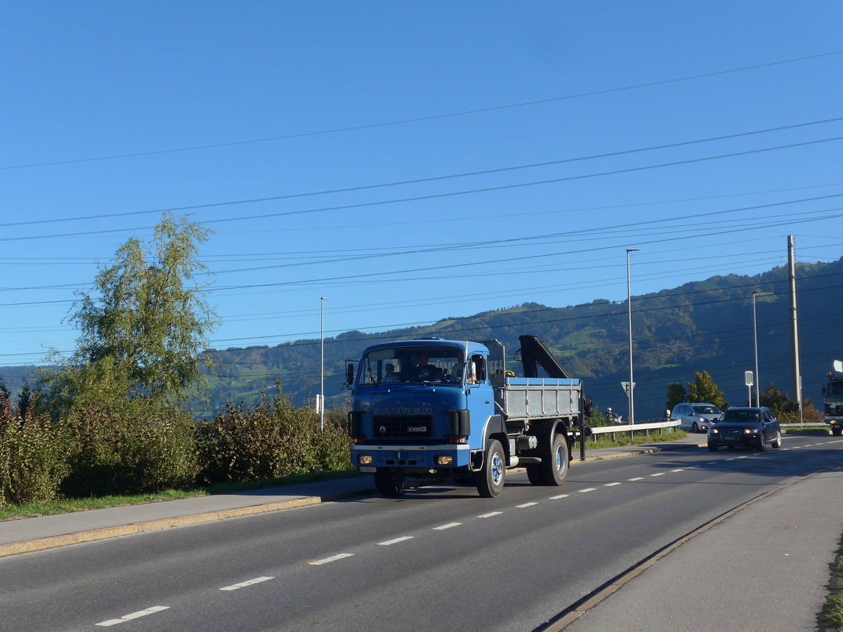 (198'160) - Saurer - SG 29'023 U - am 13. Oktober 2018 in Bilten, Sch�niserstrasse