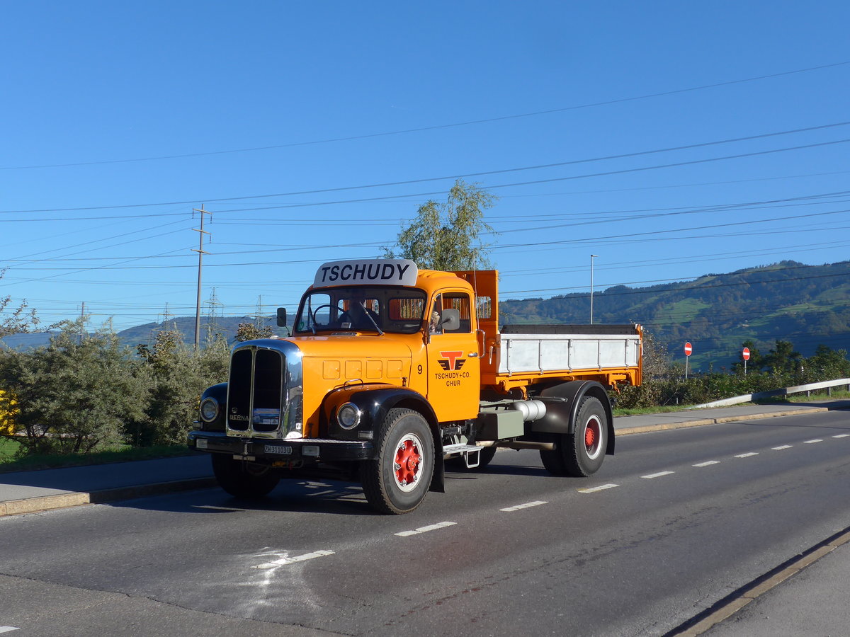 (198'174) - Tschudy, Chur - Nr. 9/ZH 31'103 U - Berna am 13. Oktober 2018 in Bilten, Sch�niserstrasse