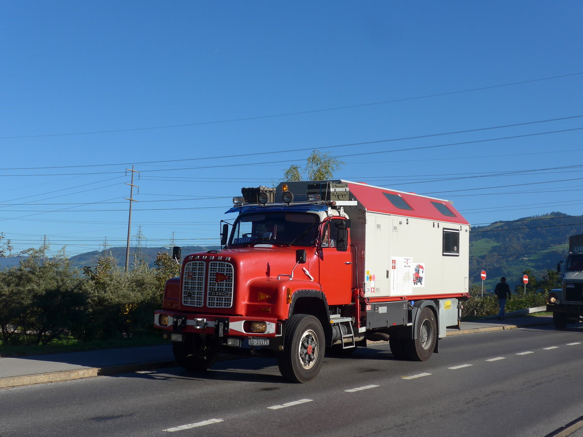 (198'190) - Saurer - SO 21'171 - am 13. Oktober 2018 in Bilten, Sch�niserstrasse