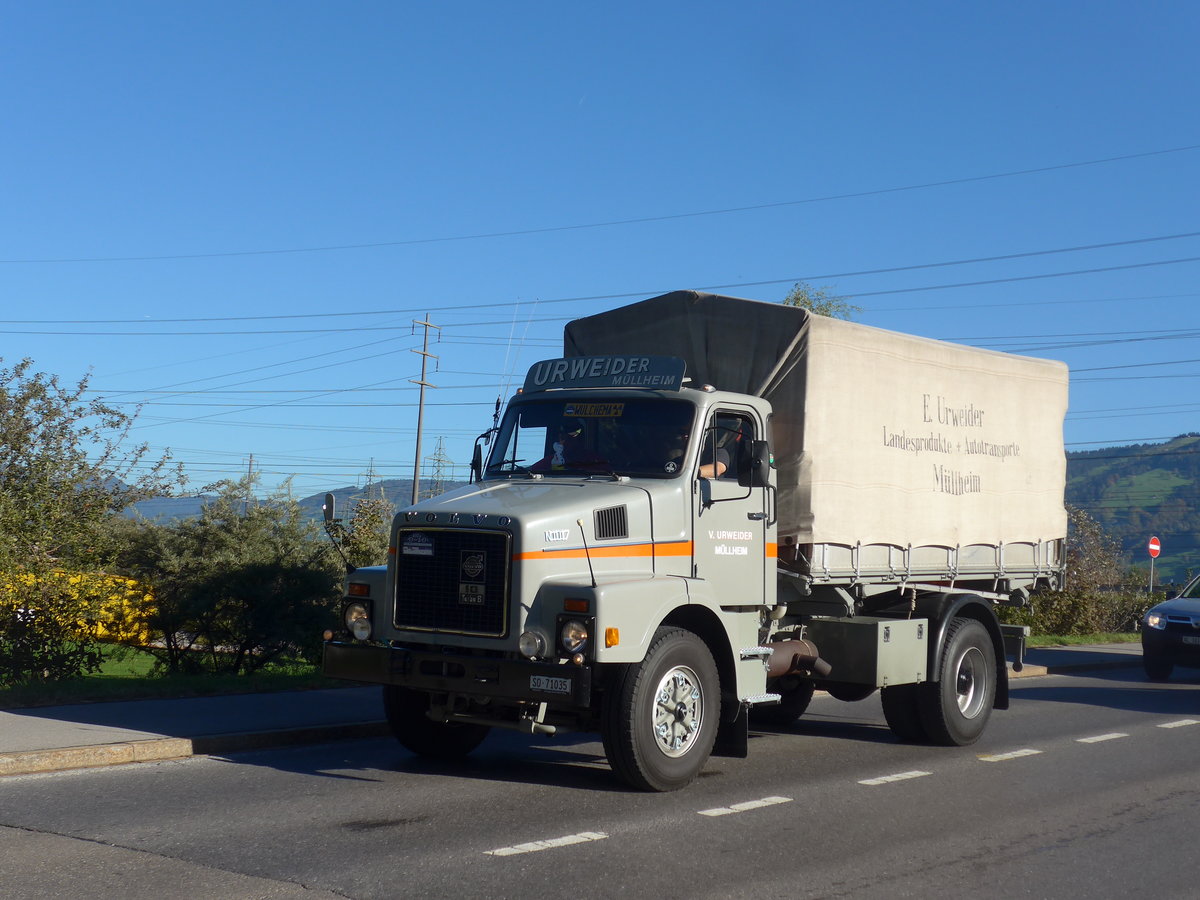 (198'191) - Urweider, M�llheim - SO 71'035 - Volvo am 13. Oktober 2018 in Bilten, Sch�niserstrasse