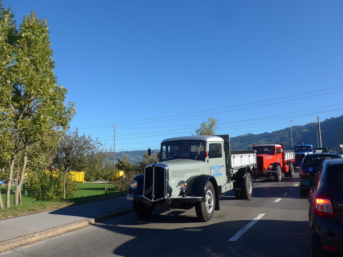 (198'205) - Steiner, Kaltbrunn - SG 6329 - Berna am 13. Oktober 2018 in Bilten, Sch�niserstrasse