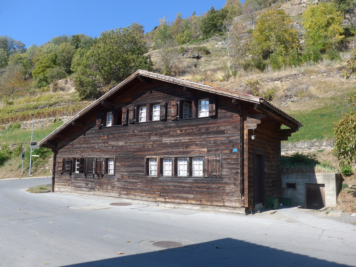 (198'262) - Altes Haus am 14. Oktober 2018 in Ausserberg