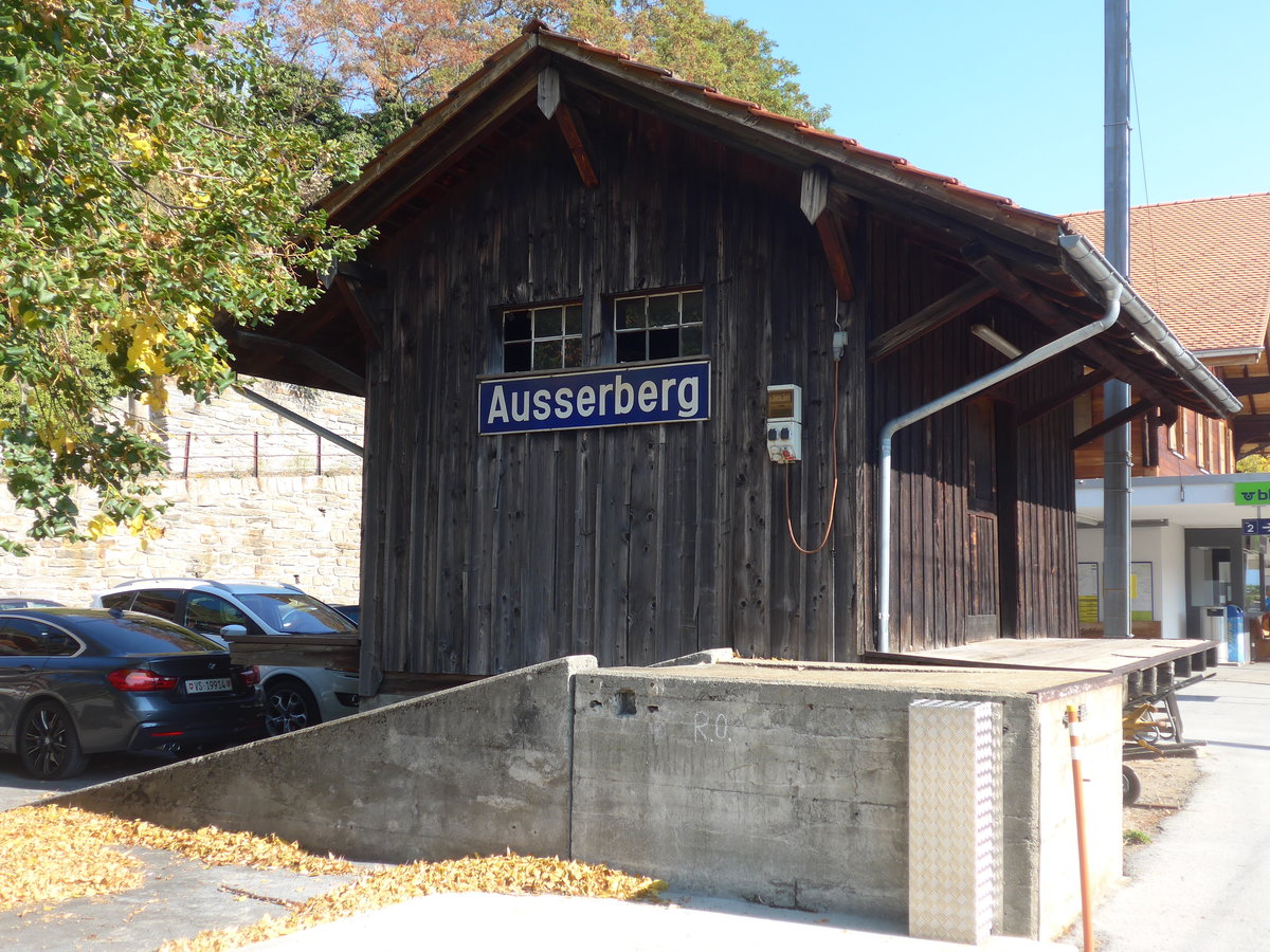 (198'276) - Der Bahnhofspeicher am 14. Oktober 2018 in Ausserberg