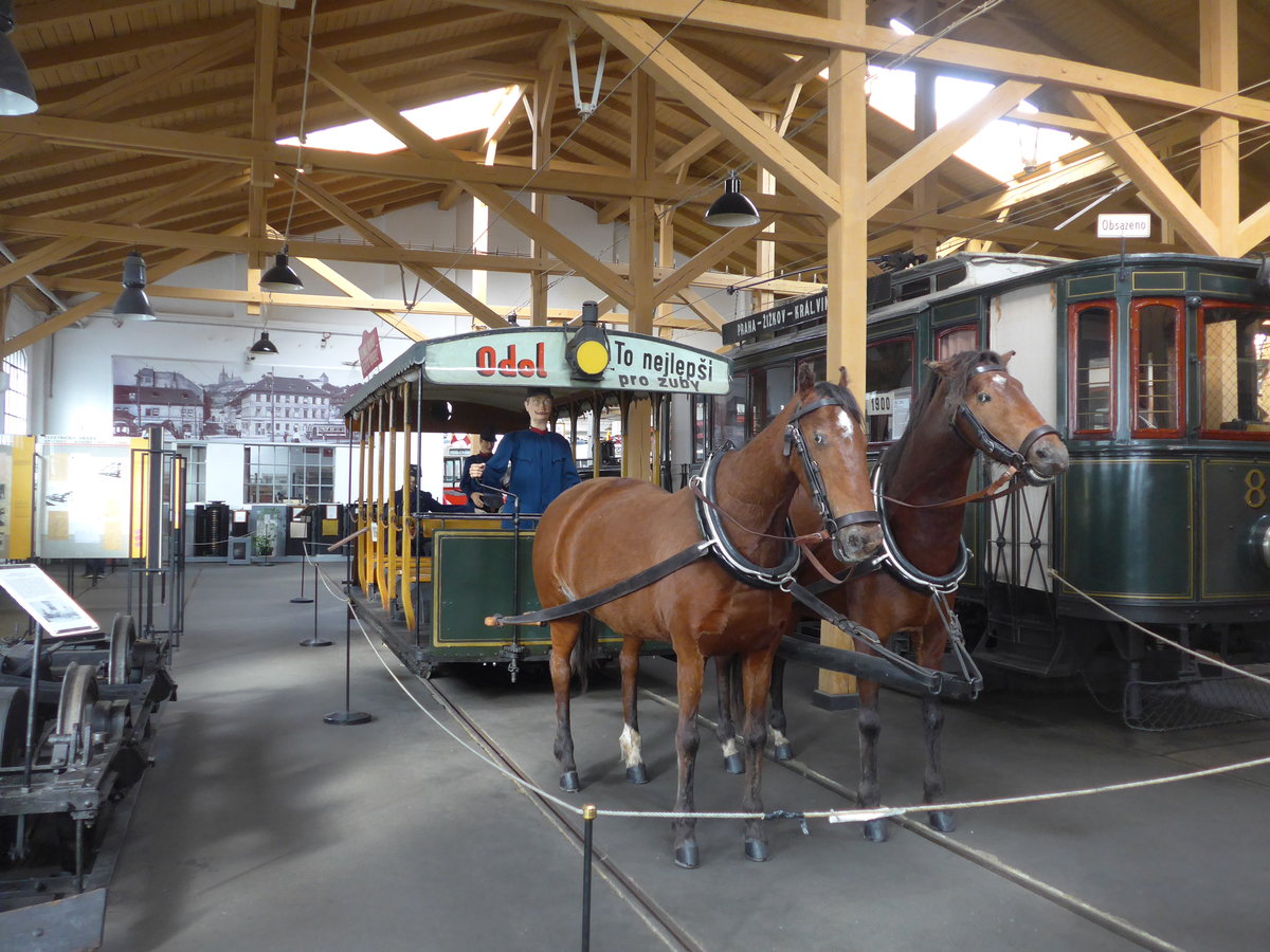 (198'784) - Pferdetram - Nr. 90 - am 20. Oktober 2018 in Praha, �PNV-Museum