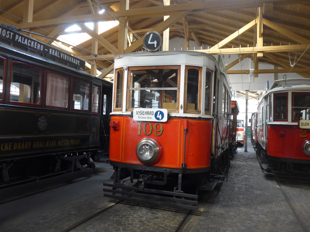 (198'786) - DPP-Tram - Nr. 109 - am 20. Oktober 2018 in Praha, �PNV-Museum