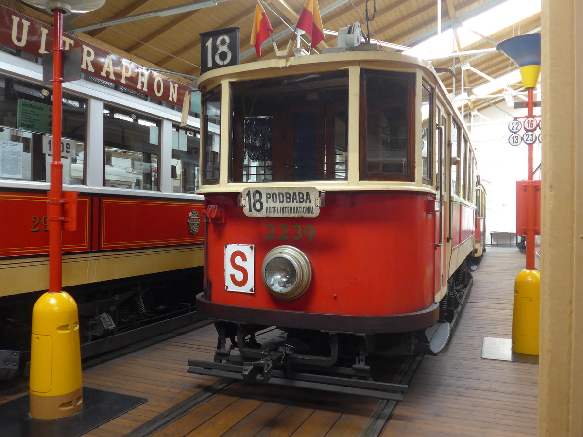 (198'788) - DPP-Tram - Nr. 2239 - am 20. Oktober 2018 in Praha, �PNV-Museum