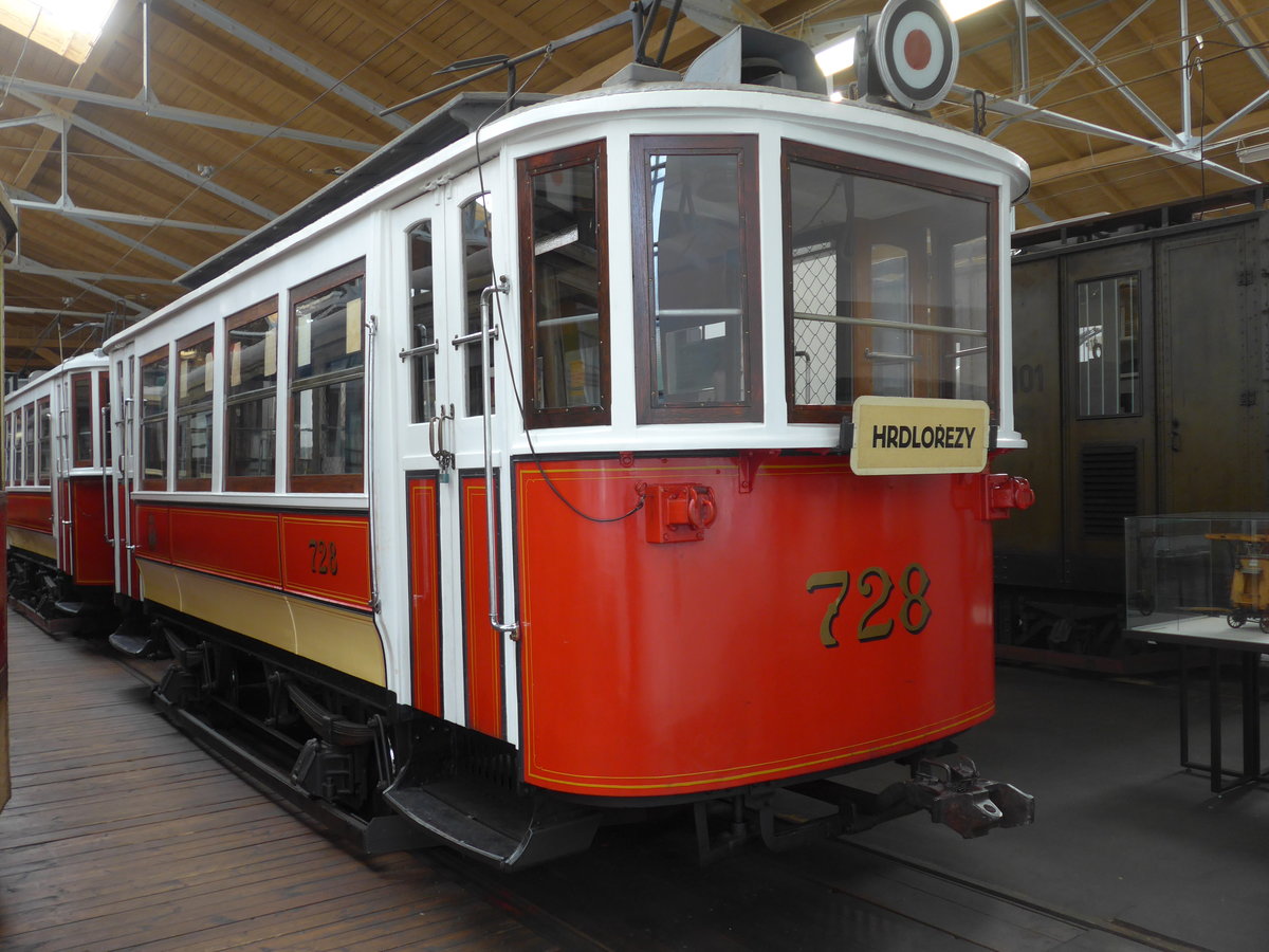 (198'793) - DPP-Tramanh�nger - Nr. 728 - am 20. Oktober 2018 in Praha, �PNV-Museum