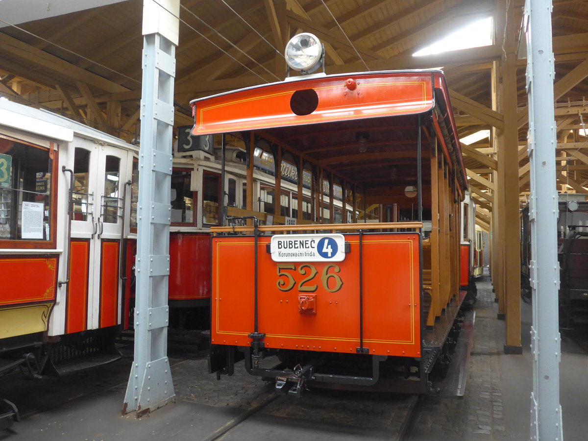 (198'803) - DPP-Tramanh�nger - Nr. 526 - am 20. Oktober 2018 in Praha, �PNV-Museum