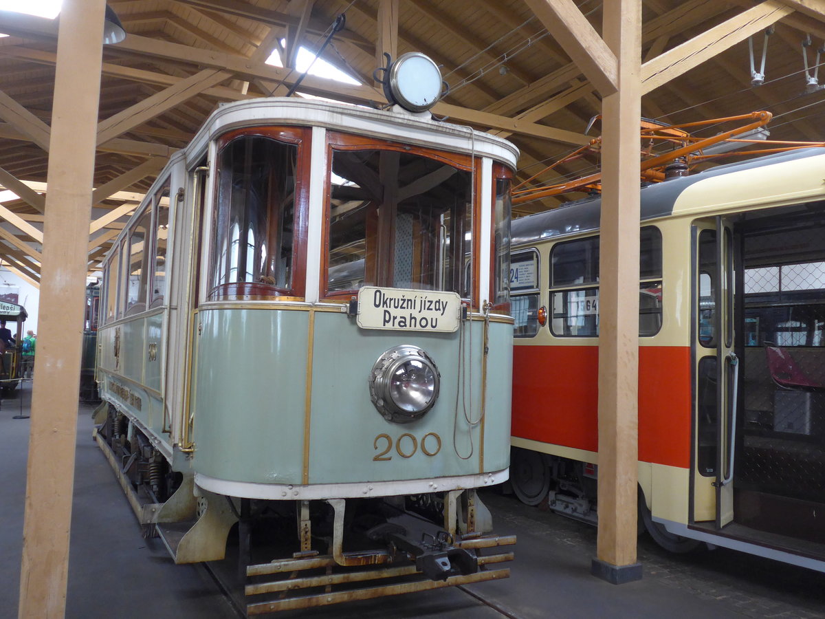 (198'819) - DPP-Tram - Nr. 200 - am 20. Oktober 2018 in Praha, �PNV-Museum