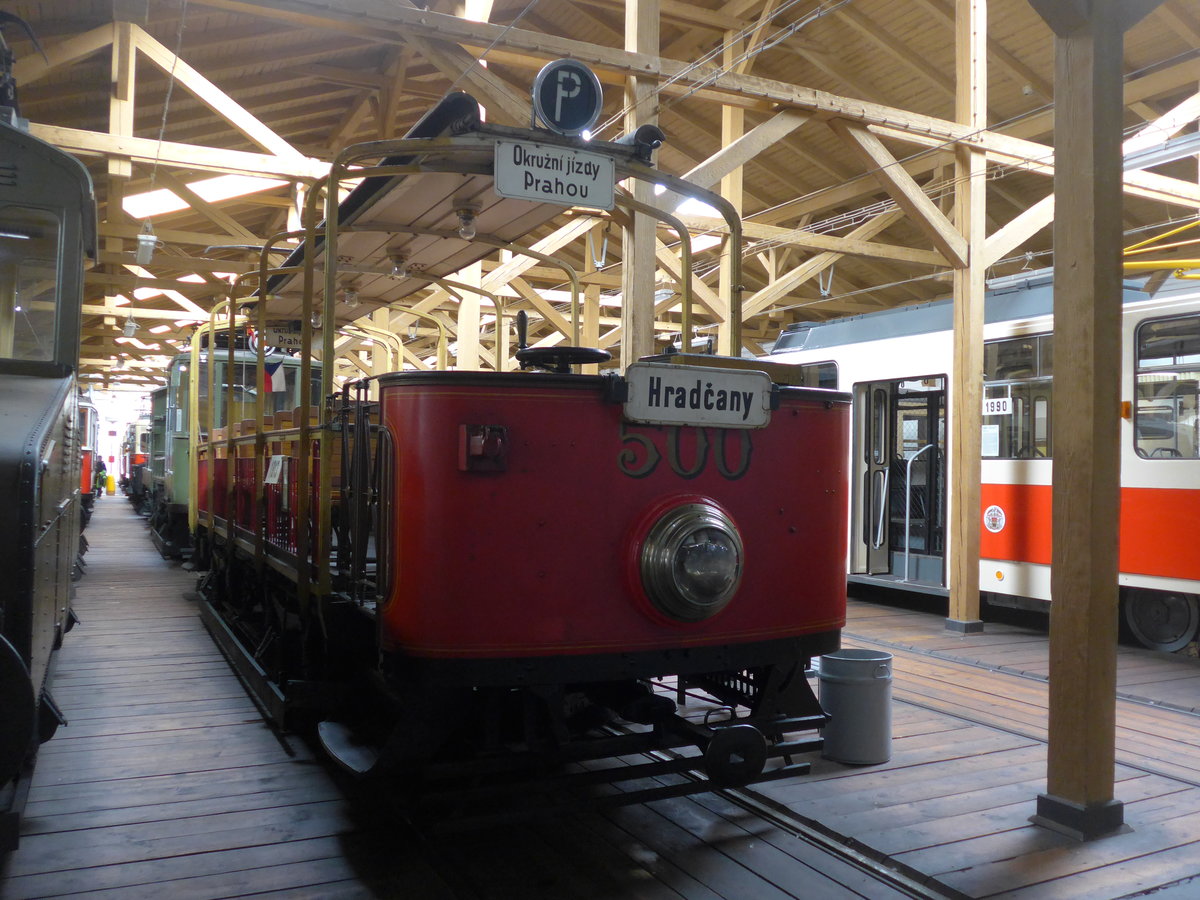 (198'834) - DPP-Tram - Nr. 500 - am 20. Oktober 2018 in Praha, �PNV-Museum