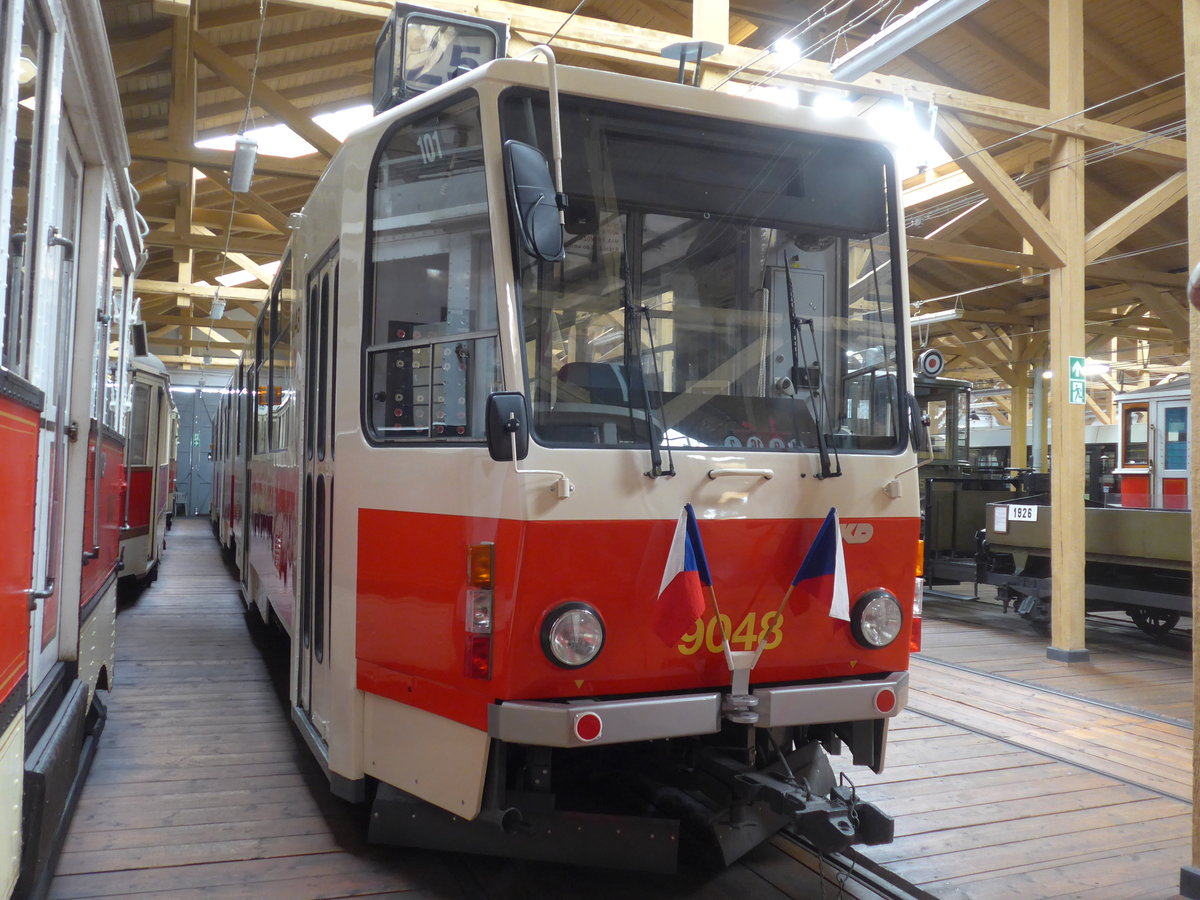 (198'836) - DPP-Tram - Nr. 9048 - am 20. Oktober 2018 in Praha, �PNV-Museum