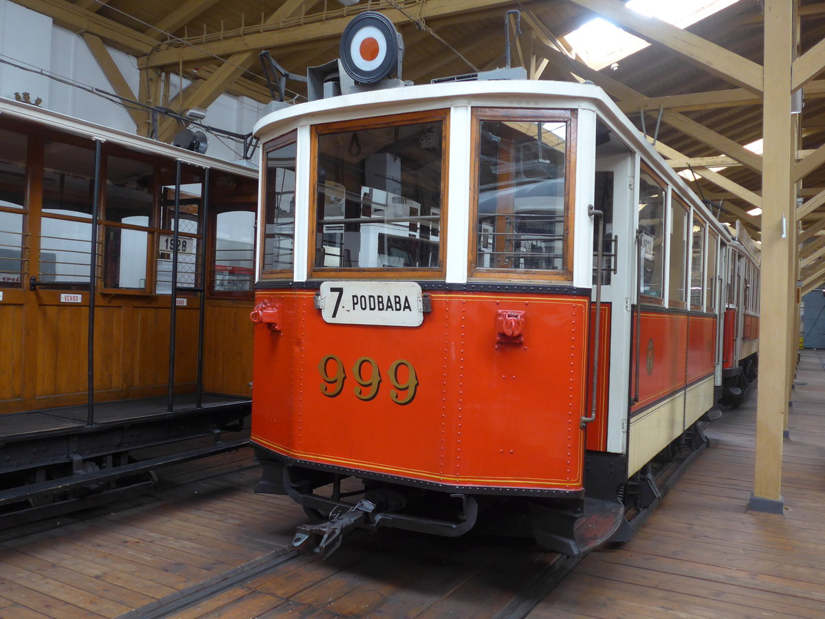 (198'839) - DPP-Tramanh�nger - Nr. 999 - am 20. Oktober 2018 in Praha, �PNV-Museum