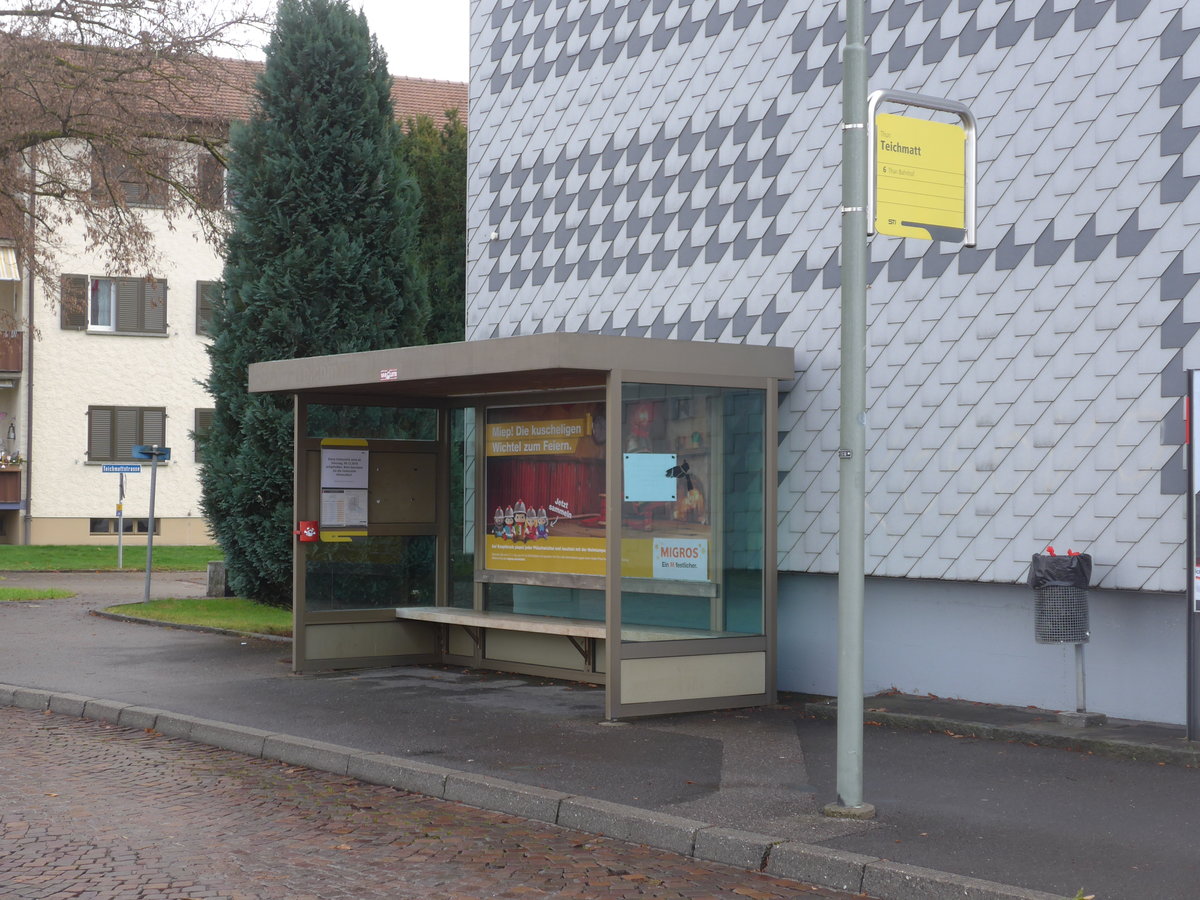 (199'646) - STI-Haltestelle Teichmatt am 6. Dezember 2018 in Thun